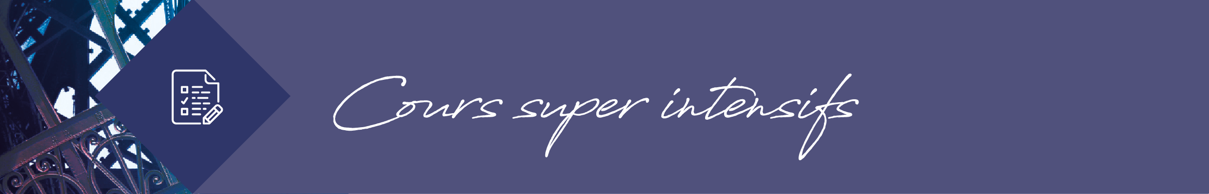 Cours super-intensif avec Etoile institut