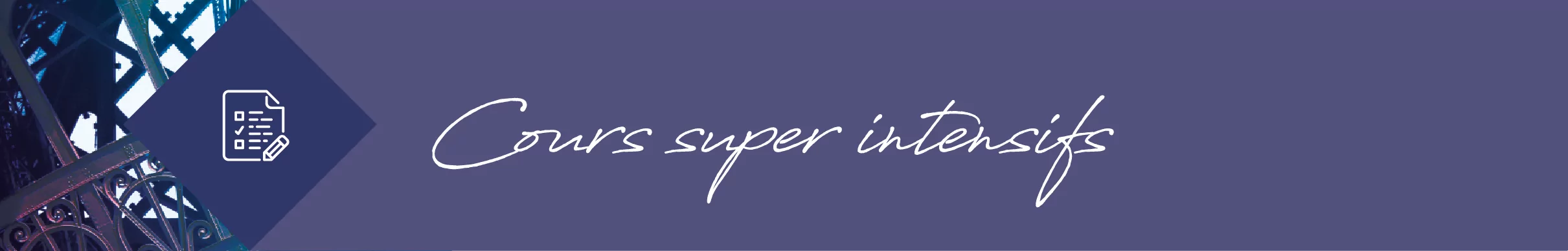Cours super-intensif avec Etoile institut